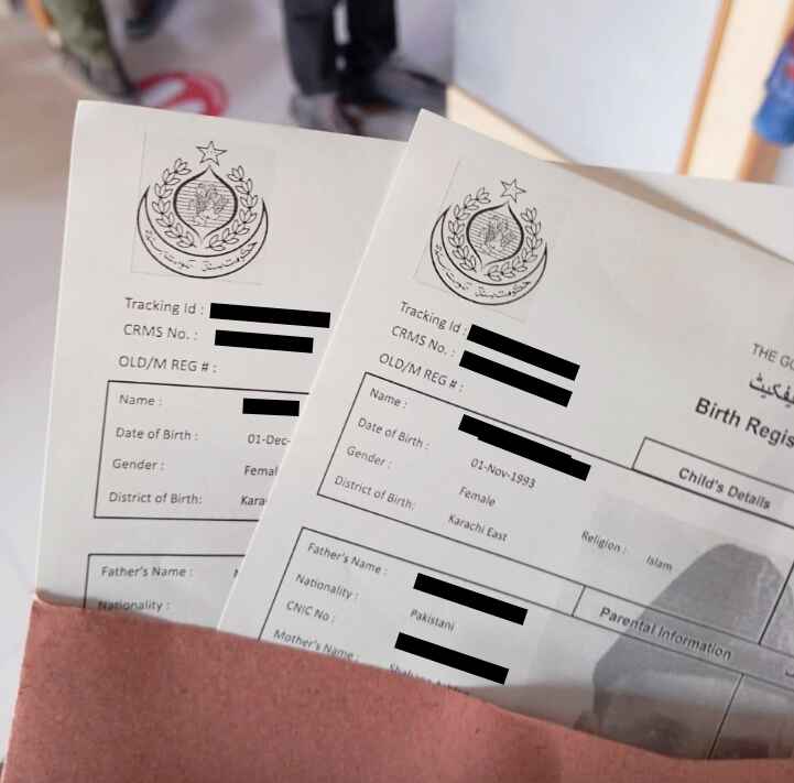 nadra birth certificate karachi